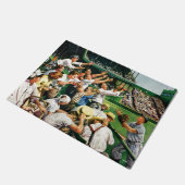 Anziehender Zuhause-Laufball Fußmatte (Schrägansicht)