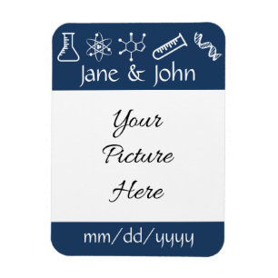 Anziehungskräfte in Navy Save-the-Date Magnet