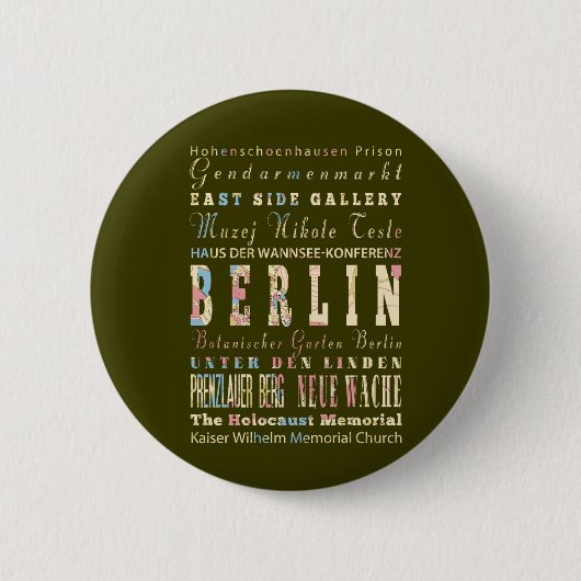 Anziehungskräfte u. berühmte Orte von Berlin, Button (Vorderseite)