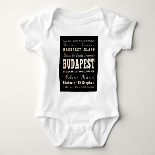 Anziehungskräfte und berühmte Orte von Budapest, Baby Strampler (Vorderseite)