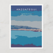 Anzoategui Venezuela Vintage Reise Illustration Postkarte (Vorderseite)
