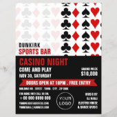 Anzug, Casino Night, Gaming Industry Flyer (Vorne)