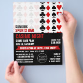 Anzug, Casino Night, Gaming Industry Flyer (Hand)