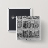 Anzug der Herzen, die das 'Popish Plot Button (Vorne & Hinten)