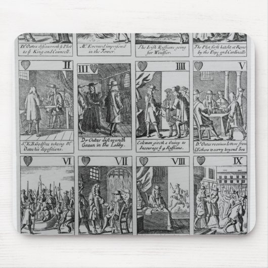 Anzug der Herzen, die das 'Popish Plot Mousepad (Vorne)