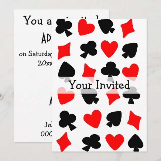 Anzug der Karte (Vorne/Hinten)