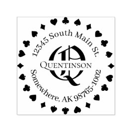 Anzug der Karte, Adresse mit Briefmarke für Monogr Permastempel