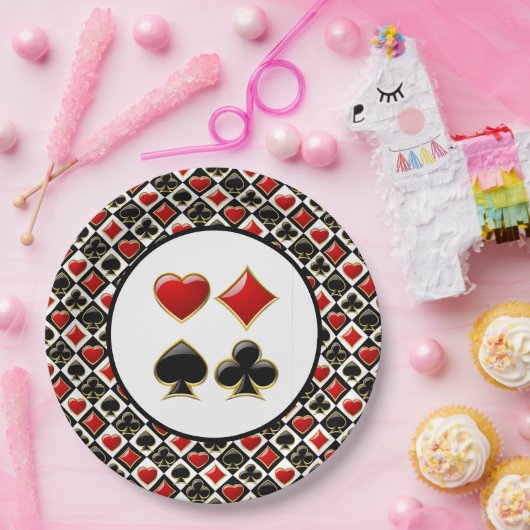 Anzug der Kartenabdeckung Pappteller (Party)