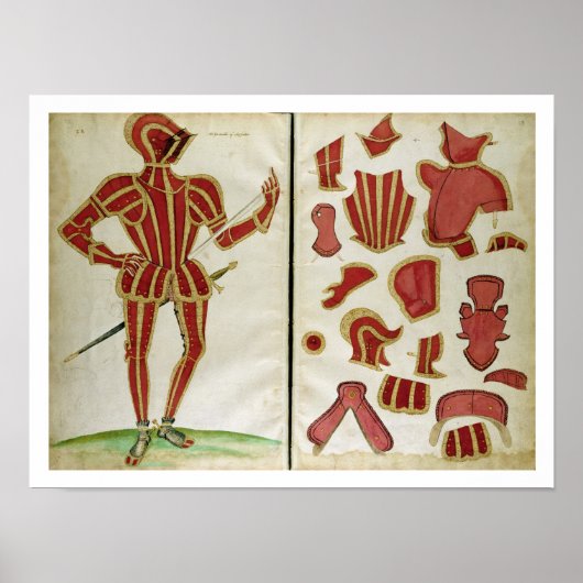 Anzug der Rüstung für den Earl of Leicester von `A Poster (Vorne)