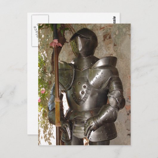 Anzug der Rüstung Postkarte (Vorne/Hinten)