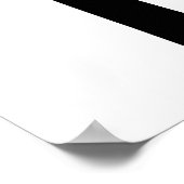 Anzug der schwarzen Krawatte Poster (Ecke)