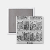 Anzug des Herzens, der das "Plot des Popes" illust Magnet (Vorderseite/Rückseite)