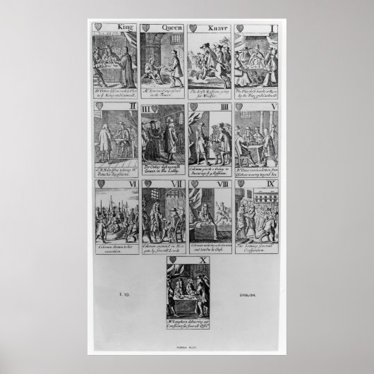 Anzug des Herzens, der das "Plot des Popes" illust Poster (Vorne)