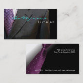 Anzug entwarf Geschäfts-Karte Visitenkarte (Vorne/Hinten)