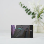 Anzug entwarf Geschäfts-Karte Visitenkarte (Stehend Vorderseite)