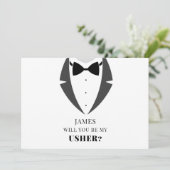 Anzug für den Trauzeuge meines Trauzeugen Karte (Stehend Vorderseite)