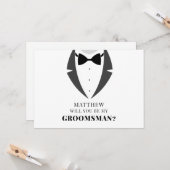 Anzug für meinen Trauzeuge Karte (Vorderseite/Rückseite Beispiel)