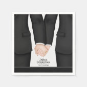 Anzug Gay Wedding Serviette (Vorderseite)