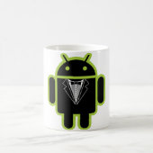 Anzug herauf androides Grün Kaffeetasse (Mittel)