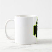 Anzug herauf androides Grün Kaffeetasse (Links)