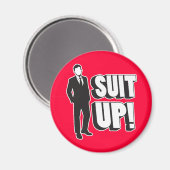 Anzug hoch! magnet (Vorderseite/Rückseite)