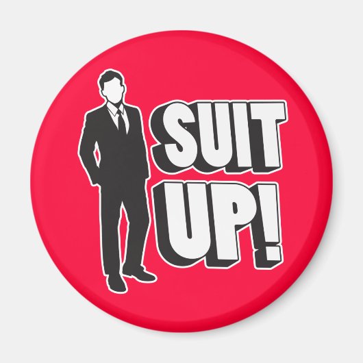 Anzug hoch! magnet (Vorne)