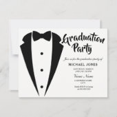 Anzug & Krawatte Boys Mens Graduation Party Einlad Einladung (Vorderseite)