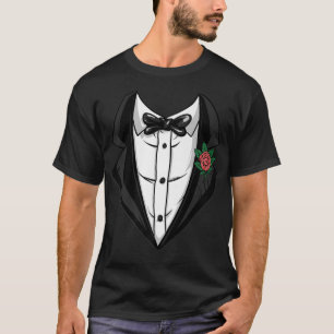 Anzug Krawatte Hochzeitsfeier Cousin Bachelor T-Shirt