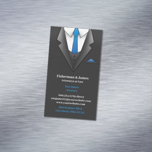 Anzug Magnetische Visitenkarte (Beispiel)