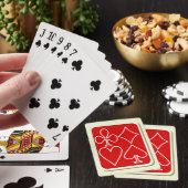 Anzug mit roter Karte Spielkarten (In Situ)