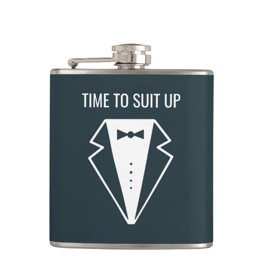 Anzug nach oben - Flasche Flachmann (Vorderseite)