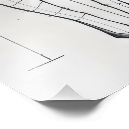 Anzug Sketch Fotodruck (Ecke)