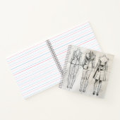 Anzug Sketch Notizblock (Innenseite)