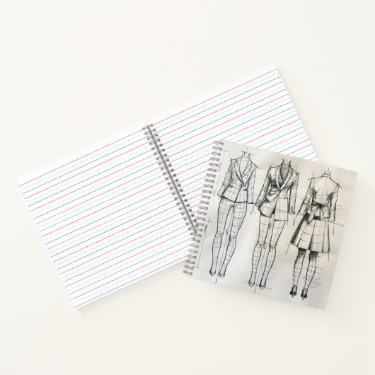 Anzug Sketch Notizblock (Innenseite)