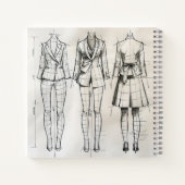 Anzug Sketch Notizblock (Rückseite)
