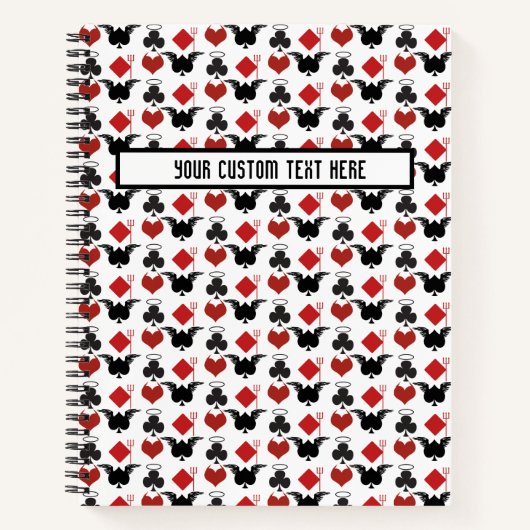 Anzug Spielkarte Spielsaal 3 Ring Binder Notizblock (Vorderseite)