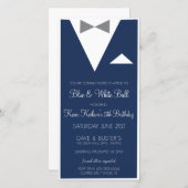 Anzug und Krawatte Einladung (Vorne/Hinten)