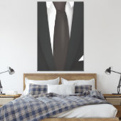 Anzug und Krawatte Leinwanddruck (Insitu (Schlafzimmer))