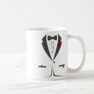 Anzug und Krawatte Tuxedo Bowtie Kostüm Easy Hallo Kaffeetasse