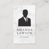 Anzug und Krawatte von Geschäftsleuten / Marmor Terminkarte (Vorderseite)