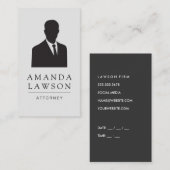 Anzug und Krawatte von Geschäftsleuten Terminkarte (Vorne/Hinten)