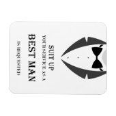 Anzug up be My Trauzeuge Foto Magnet (Horizontal)