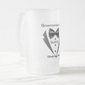 Anzug Up Trauzeuge Mattierte Glas Tasse (Vorderseite Links)