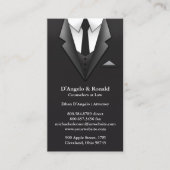 Anzug-Visitenkarte Visitenkarte (Vorderseite)