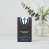Anzug-Visitenkarte Visitenkarte (Stehend Vorderseite)