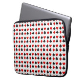 Anzug von Glücksspielkarten Laptopschutzhülle (Vorderseite Links)