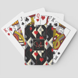 Anzug von Spielkarten im Poker.