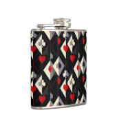 Anzug von Spielkarten im Poker. Flachmann (Rechts)