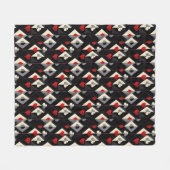 Anzug von Spielkarten im Poker. Fleecedecke (Vorderseite (Horizontal))