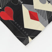 Anzug von Spielkarten im Poker. Fleecedecke (Ecke)